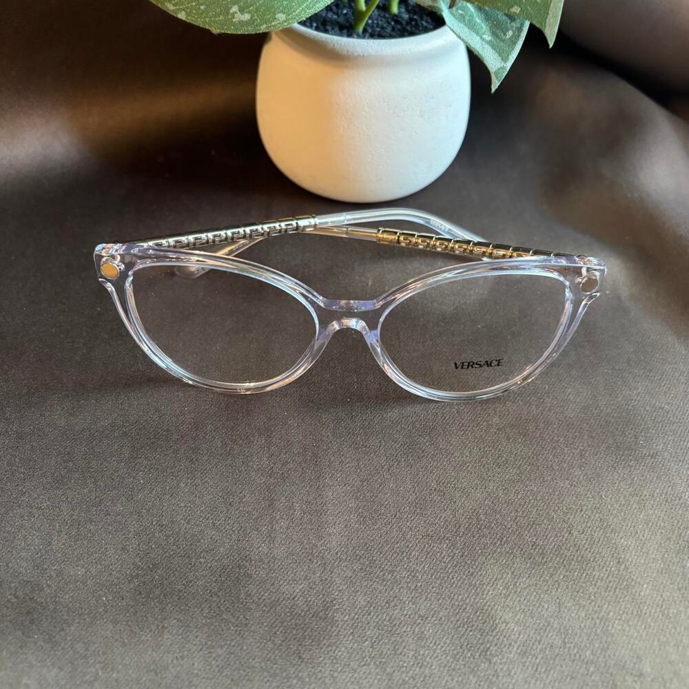 Versace clear cat eye **FRAMES** the lenses are not prescription